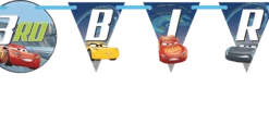 Disney Cars 3 Jumbo Add-An-Age Letter Birthday Banner, 10-ft