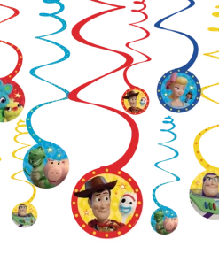Disney Toy Story 4 Swirl Decorations, 12-pk