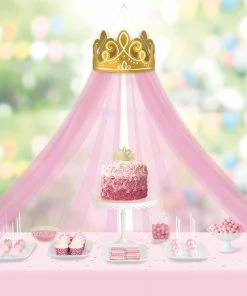 Disney Once Upon A Time Birthday Party Canopy Table Decoration, Gold/Pink