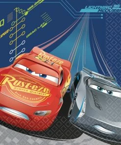 Disney Cars 3 Birthday Party Lunch Napkins, 16-pk
