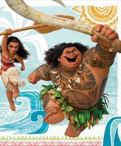 Disney Moana Birthday Party Lunch Napkins, 16-pk