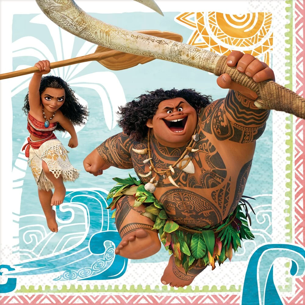 Disney Moana Birthday Party Lunch Napkins, 16-pk