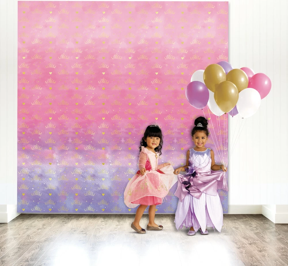 Disney Once Upon A Time Scene Setter For Birthday Parties, Pink/Purple, 2-pk