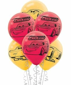 Disney Cars 3 Balloons, 6-pk