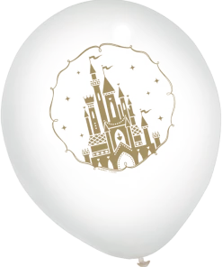 Disney Princess Once Upon A Time Confetti Latex Balloons, 12-in, 6-pk