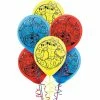 Disney Toy Story 4 Latex Balloons, Red/Yellow/Blue, 6-pk