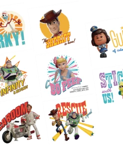 Disney Toy Story 4 Easy To Apply Party Favour Tattoos, Sheet Of 8