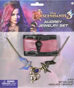 Disney Descendants 3 Audrey Jewellery Set For Halloween Party, Pink, Kids, One Size, 2-pc