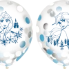 Disney Frozen 2 Confetti Transparent Latex Balloons, 6-pk