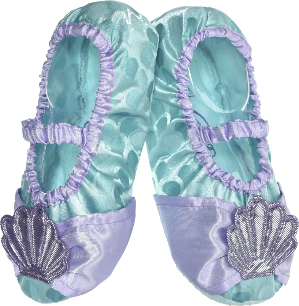 Disney Kids The Little Mermaid Ariel Halloween Costume Slipper Shoes, One Size 7-11
