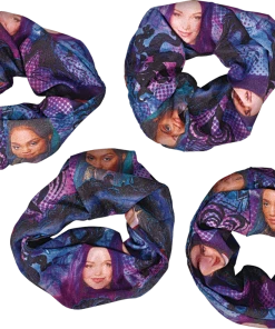 Disney Descendants 3 Hair Scrunchies For Birthday Party Favours/Pinatas, 4-pk
