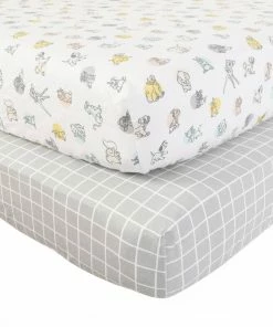Disney Assorted Disney Characters Flannel Crib Sheets