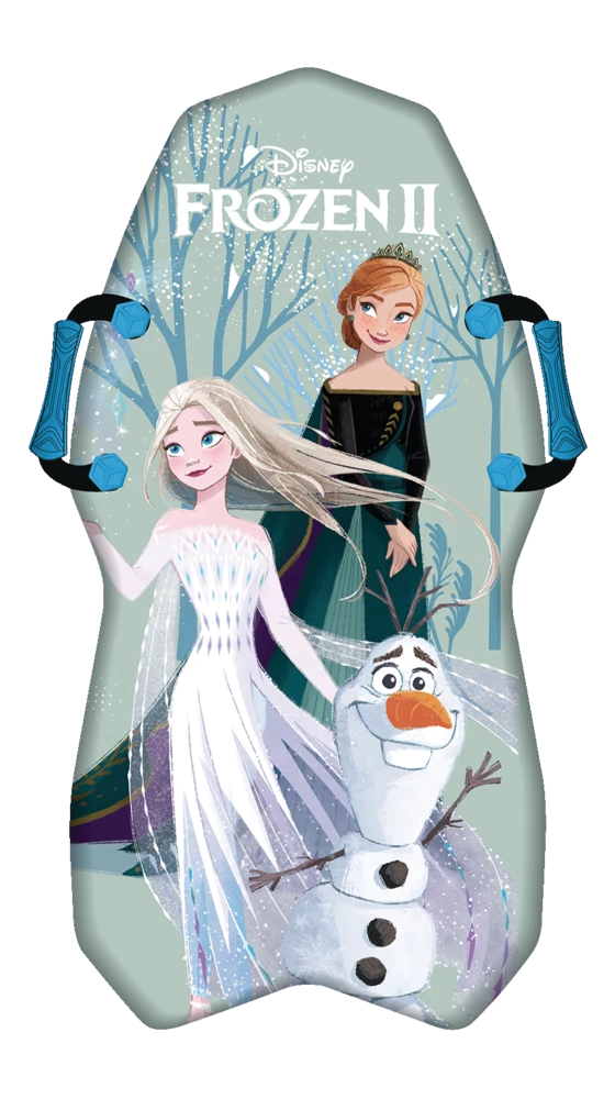 Disney Frozen 2 Kids' 1-Person Lightweight Foam Winter Snow Sled/Toboggan W/ Handles