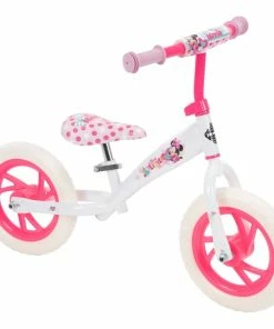 Disney Minnie Mouse Kids' Balance / Training Bike / Push Bike, 12-in, No Pedal