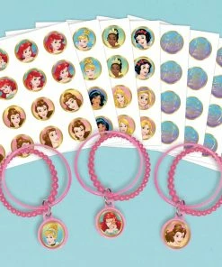 Disney Once Upon A Time Birthday Party Bracelet Kits, 8-pk
