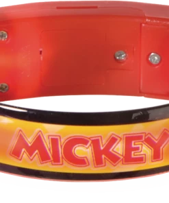 Disney Mickey Mouse Forever Light-Up Bracelets For Birthday Party Favours, Orange, 4-pk