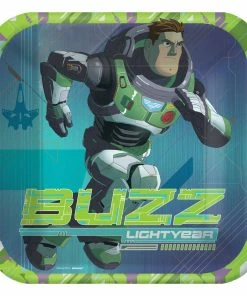 Disney Lightyear Square Plates, 9-in