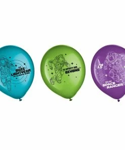 Disney Lightyear Latex Balloons, 12-in, 6-pk