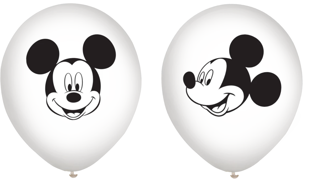 Disney Mickey Mouse Forever Confetti Latex Balloons, Clear, 6-pk - Image 3