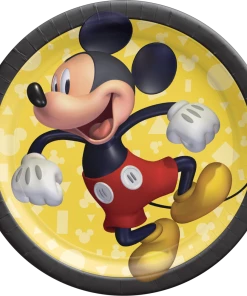 Disney Mickey Mouse Forever Birthday Party Dessert Plates, 7-in, 8-pk