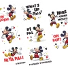 Disney Mickey Mouse Forever Easy To Apply Party Favour Tattoos, 1 Sheet Of 8