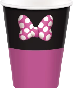 Disney Minnie Mouse Forever Birthday Party Disposable Paper Cups, 9-oz, 8-pk
