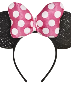 Disney Minnie Mouse Forever Headband With Pink Polka Dot Bow, One Size