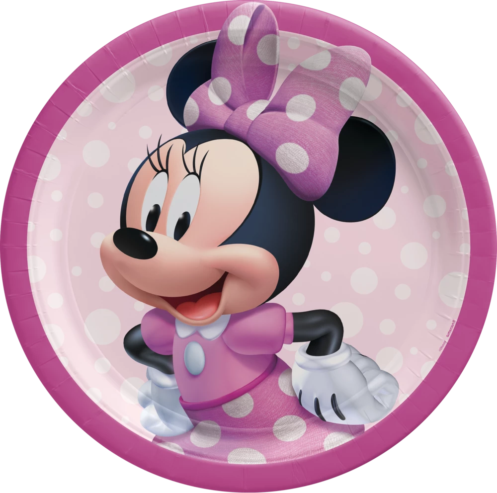 Disney Minnie Mouse Forever Birthday Party Lunch Plates, 9-in, 8-pk