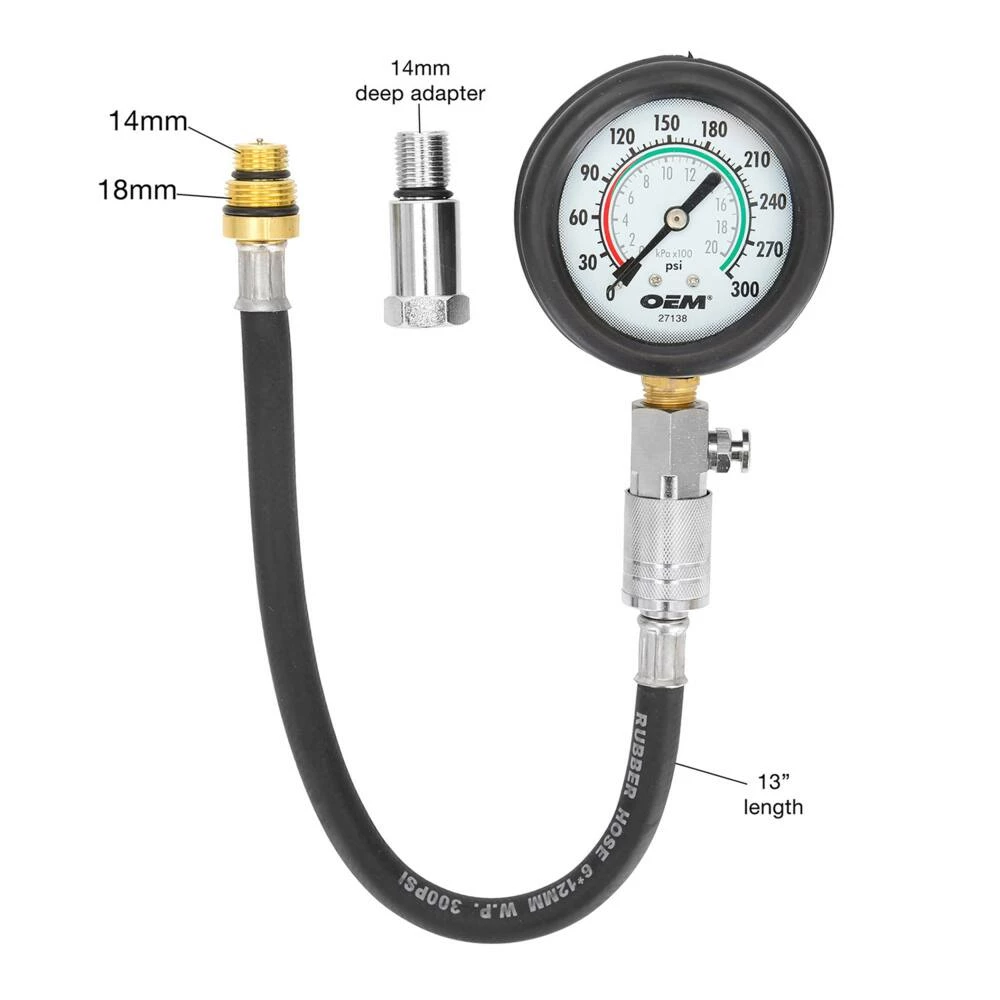 OEM Tools OEMTOOLS® Compression Tester Gauge Set - Image 5