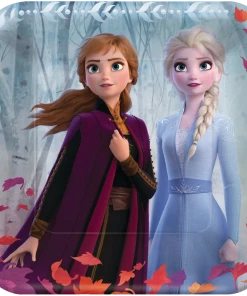 Disney Frozen 2 Square Paper Plates Feature Anna And Elsa, 8-pk