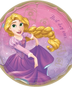 Disney Princess Rapunzel Birthday Party Lunch Plates, 9-in, 8-pk
