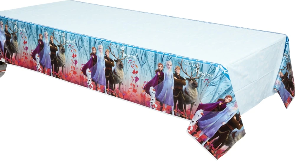 Disney Frozen 2 Reusable Table Cover, 54-in X 96-in