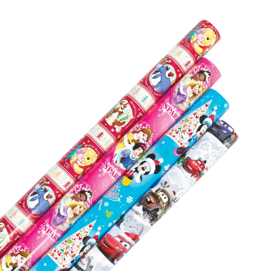 Disney Christmas Decoration Gift Wrap, Assorted Styles, 30 X 157-in - Image 7